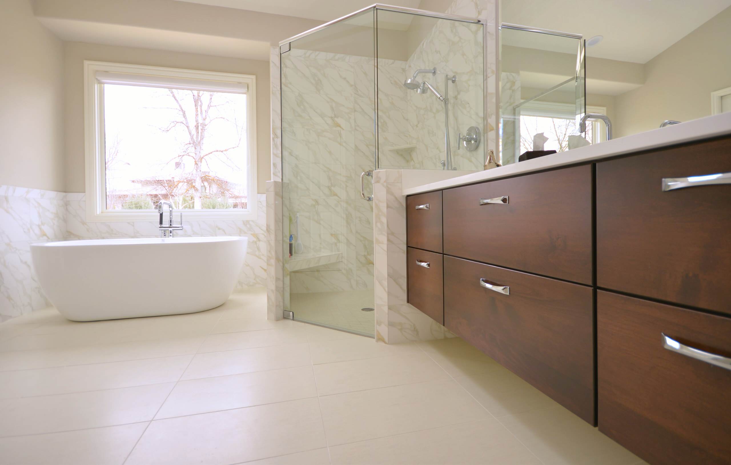 Master bath in Wood Duck